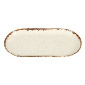 Piatto in porcellana, 30 × 15 cm, gamma "SEASONS", Beige - Porland