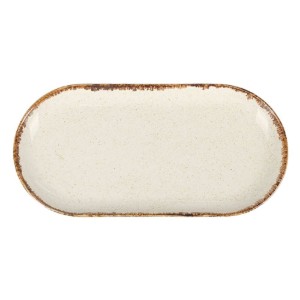 Piatto in porcellana, 30 × 15 cm, gamma "SEASONS", Beige - Porland