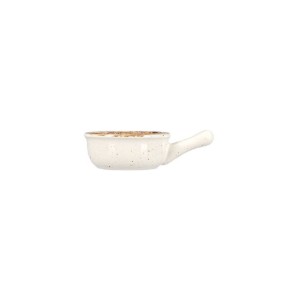 Mini-schaal met handvat, porselein, 9.5cm, "Seasons", Beige - Porland