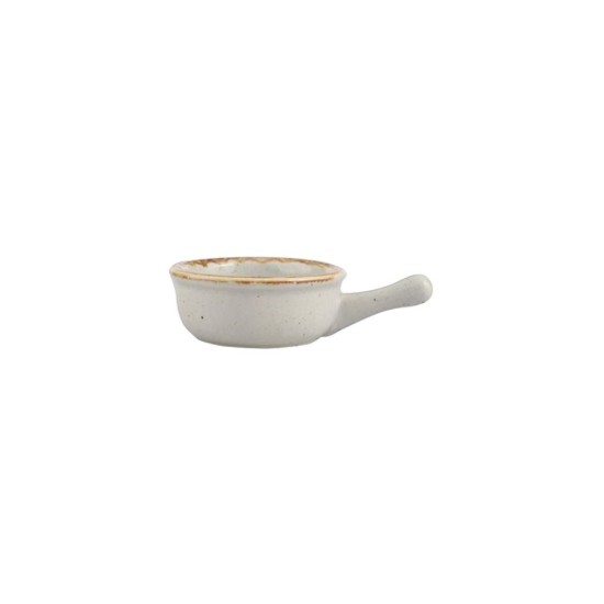 Mini-bowl with handle, porcelain, 9.5 cm, grey, "Seasons" - Porland