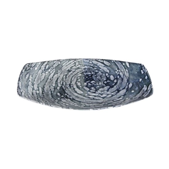 Oval platter, porcelain, 27x17cm, "Ethos Vortex" - Porland