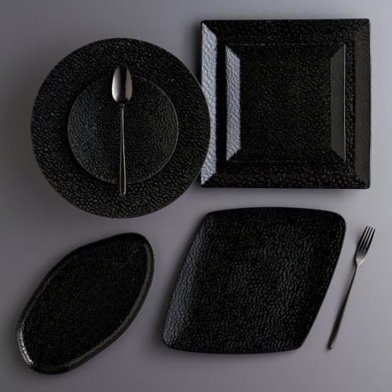 Porseleinen bord, 27cm, "Ethos Black Moss" - Porland