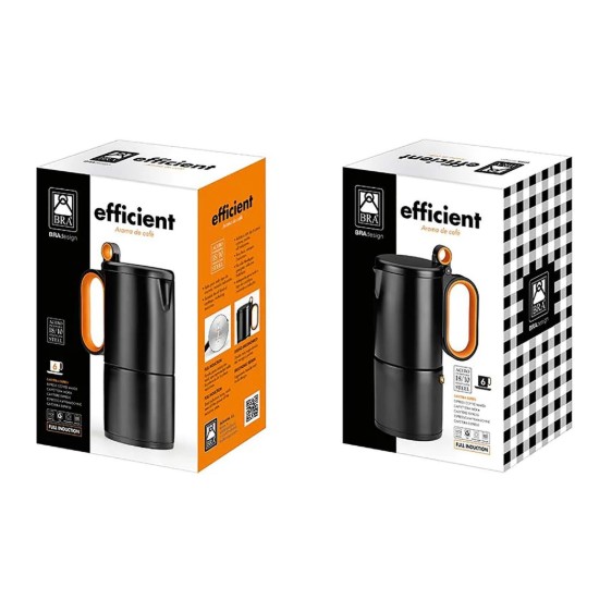 Cafetera, acero inoxidable, 425 ml, "Efficient" – BRA
