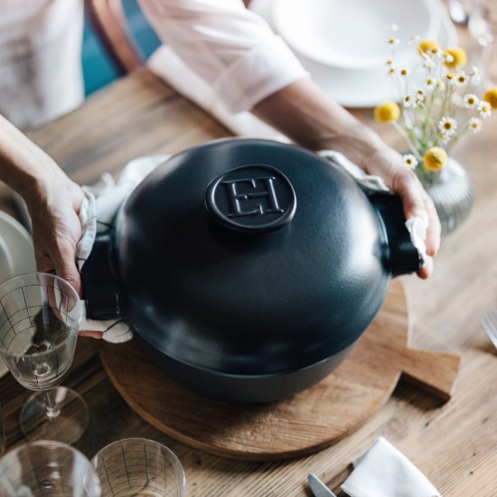 Marmite Cocotte en céramique, 22,5cm/2L, "Delight", Slate - Emile Henry