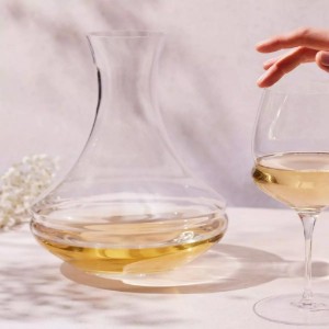 Decanter per vino in vetro di cristallo, 1.8L, "Inel" - Krosno