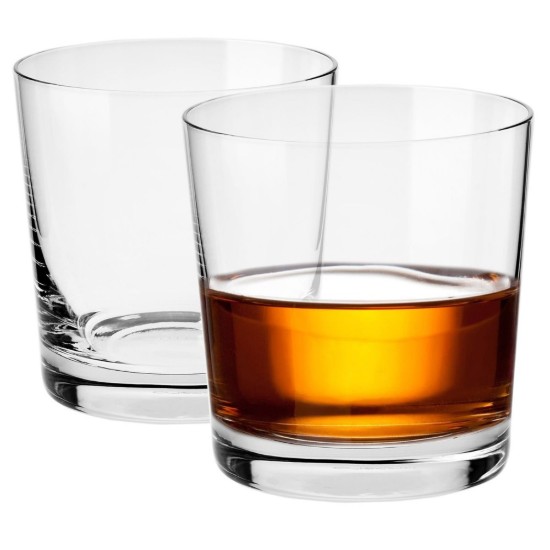 Set di 2 bicchieri da whisky, in vetro, 390 ml, "DUET" - Krosno