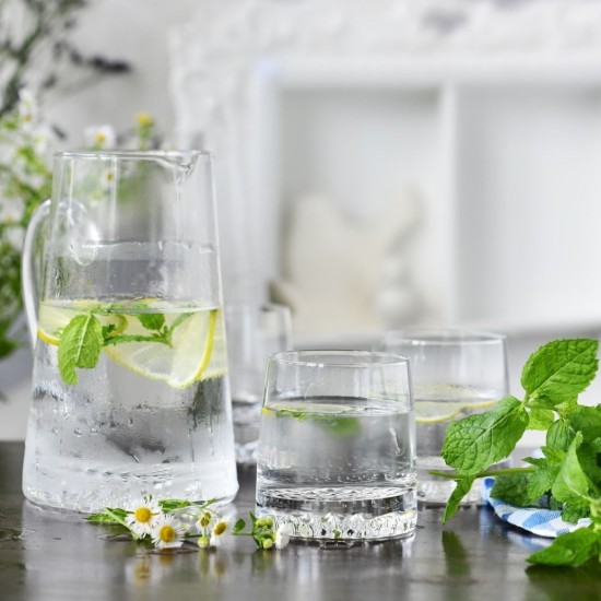 7-delige waterserveerset, kristallijn glas, "Fjord" - Krosno