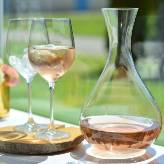 Servizio da vino 3 pezzi in vetro cristallino "Harmony" - Krosno