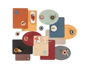 Placemat, 33×45 cm, Togo, Red - Tiseco