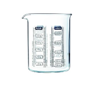 Set of 2 graded mugs, borosilicate glass, 250 and 500 ml, "Classic" range – Pyrex