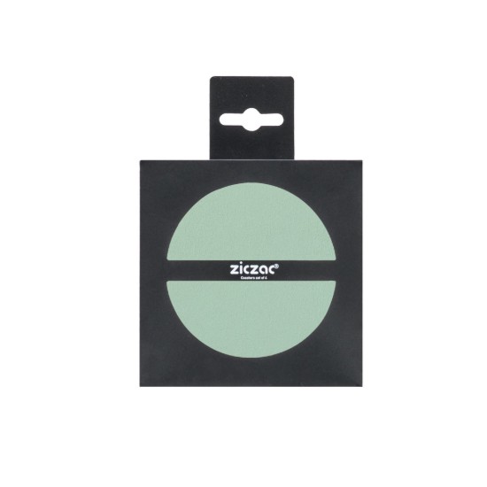 Set di 4 sottobicchieri per bicchieri, 10 cm, Togo, Green - Tiseco