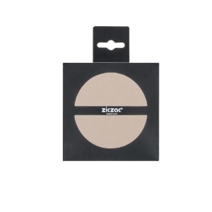 Set di 4 sottobicchieri per bicchieri, 10 cm, Togo, Taupe - Tiseco