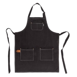 Schort, 70 × 85 cm, "Havana", Black - Tiseco
