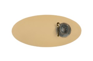 Runner da tavolo ovale, 33 × 70 cm, "Togo", Sabbia - Tiseco