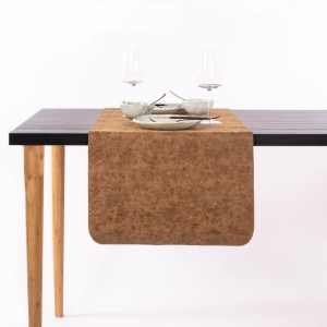 Runner da tavola, 45×145 cm, "Truman", Walnut - Tiseco