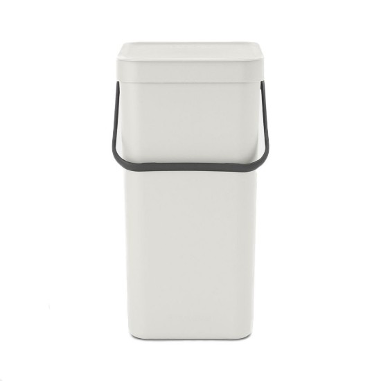 Sort&Go prullenbak, kunststof, 16 L, Light Grey - Brabantia