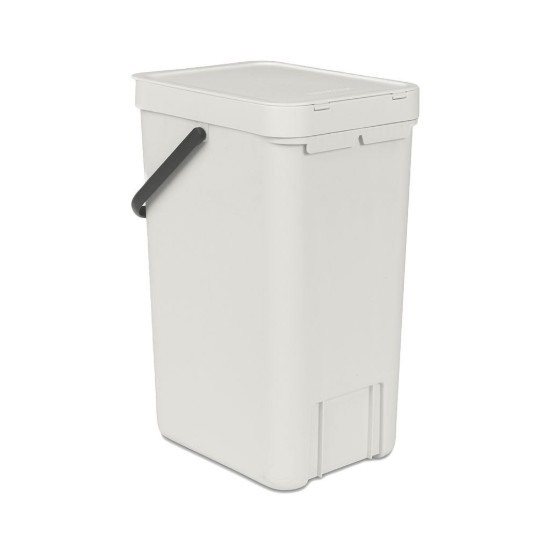 Sort&Go prullenbak, kunststof, 16 L, Light Grey - Brabantia