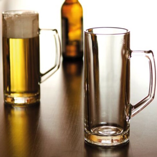 Olutmuki, valmistettu lasista, 630 ml, "Reno" - Borgonovo