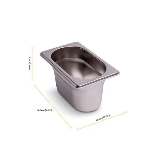 Lidded container for pizza ingredients, stainless steel, 10.8x17.6 cm - Ooni
