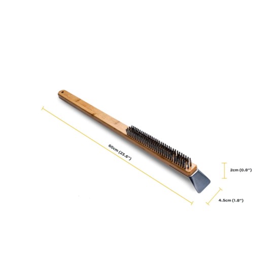 Pizzaovenborstel, RVS, 60 cm - Ooni