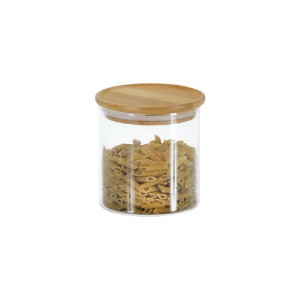 Voorraadpot, glas, 500ml, met bamboe deksel - Kesper