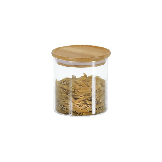 Voorraadpot, glas, 500ml, met bamboe deksel - Kesper