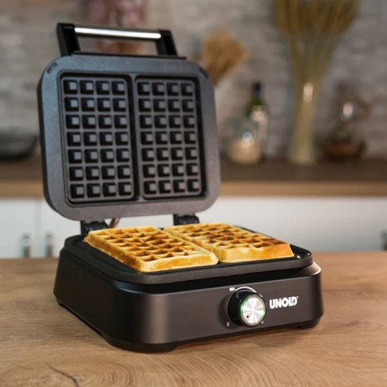 Apparecchio per la cottura di waffle belgi, 1500 W - Unold 
