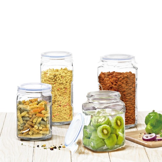 Voedselbewaardoos, glas, 3000ml, "Big Canister" - Glasslock