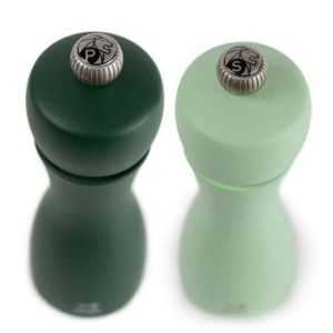 Set van 2 zout- en pepermolens, 15 cm, "Tahiti Water", Moss&Mint - Peugeot
