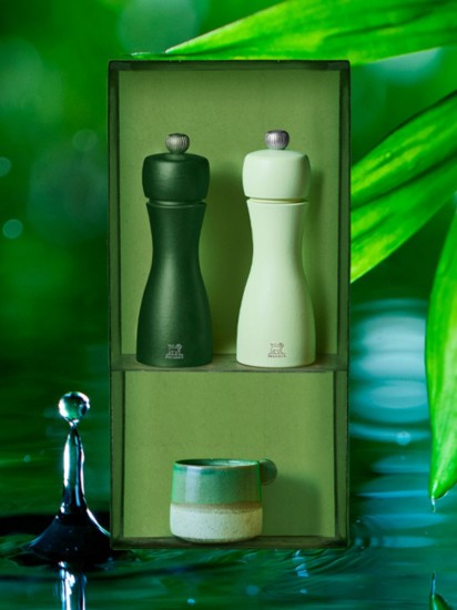 Set od 2 mlinca za sol i papar, 15 cm, "Tahiti Water", Moss&Mint - Peugeot