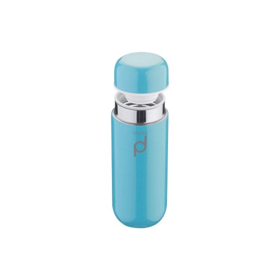 Borraccia termoisolante in acciaio inossidabile, 200 ml, "DrinkPod", Blu - Grunwerg