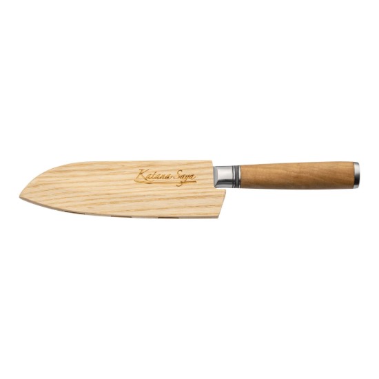 Santoku nuga, teras, 12 cm, "Katana Saya" - Grunwerg