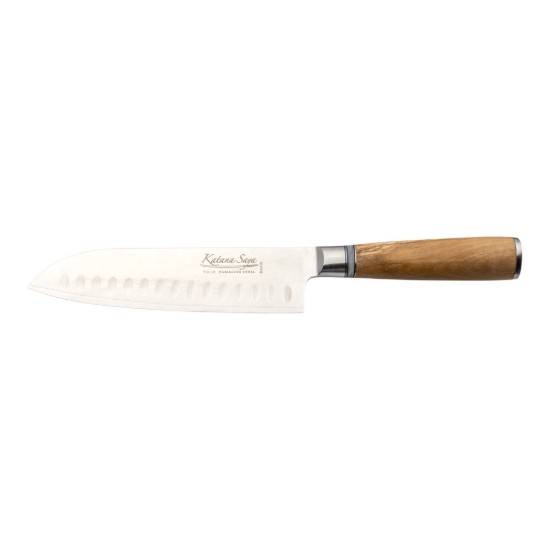 Santoku nuga, teras, 18 cm, "Katana Saya" - Grunwerg