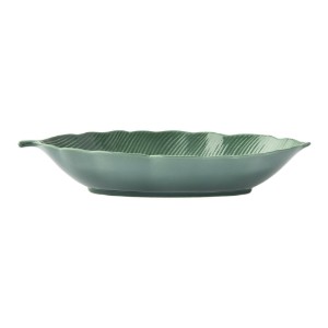 Porcelain bowl, 30 × 13 cm, "Tropical Leaves Green" - Easy Life
