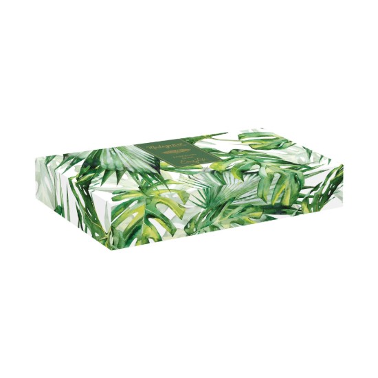 Portselankauss, 26 × 11,5 cm, "Leaves Light Green" - Easy Life