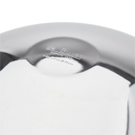 Ημισφαιρικό μπολ, 35cm/11,2L, ανοξείδωτο - de Buyer