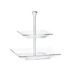 Stand op twee niveaus, glas, "Modi" - Borgonovo