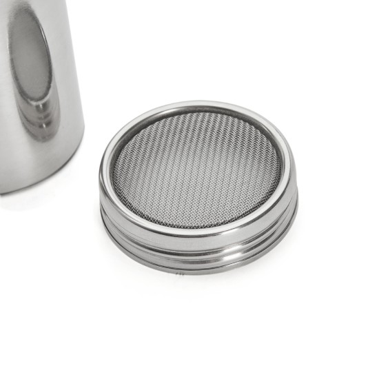 Contenitore per spolverare le spezie, con setaccio, acciaio inossidabile, 7,1 × 13,7 cm - de Buyer