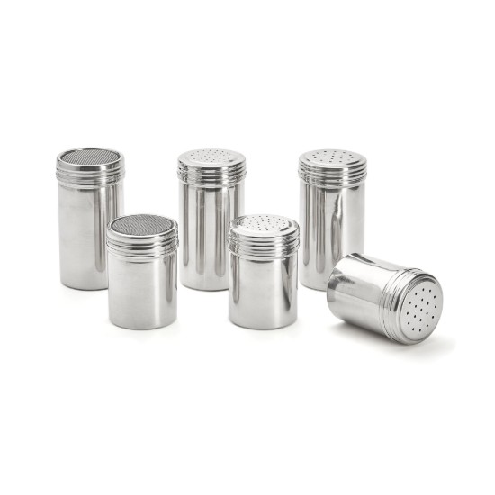 Contenitore per spolverare le spezie, con setaccio, acciaio inossidabile, 7 × 13 cm/1,5 mm - de Buyer