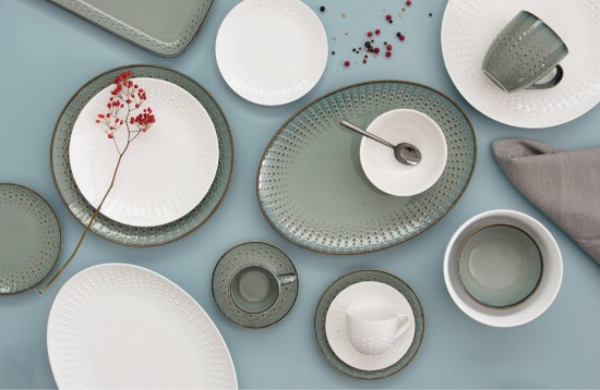 Porcelain bowl, 20 cm, Drops Celadon - Easy Life