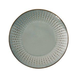 Plat bord, porselein, 26cm, "Drops Celadon" - Easy Life
