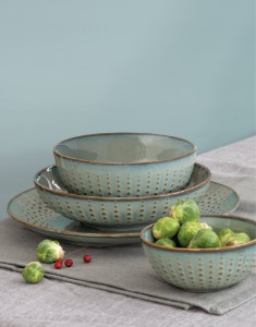 Soepbord, porselein, 20cm, "Drops Celadon" - Easy Life