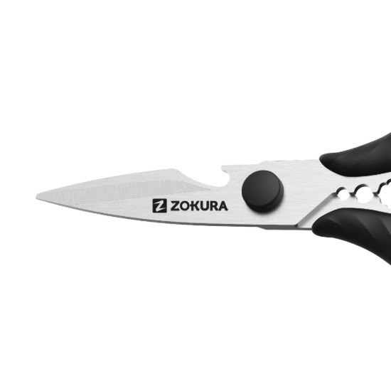 Forbice da cucina, acciaio inossidabile, 20,5 cm, Nero - Zokura