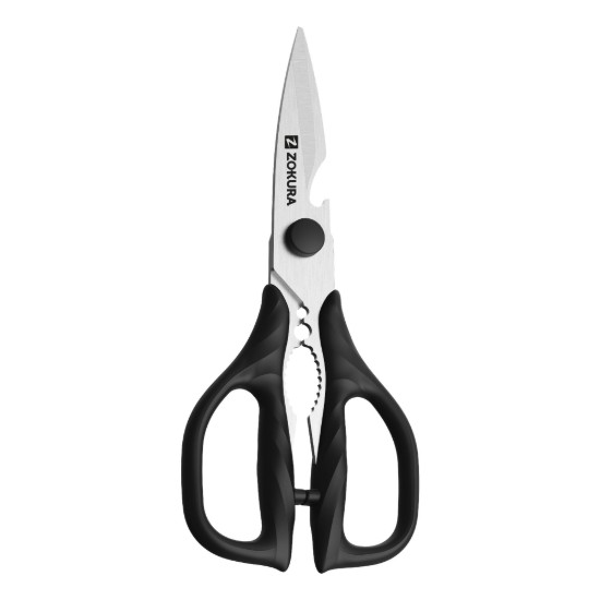 Forbice da cucina, acciaio inossidabile, 20,5 cm, Nero - Zokura