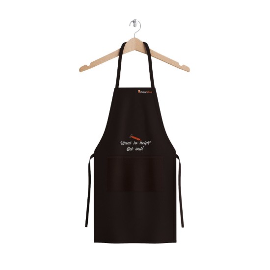 Kitchen apron "Want to help? Get out"