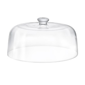 Coperchio a cupola, 28 cm, in vetro - Borgonovo