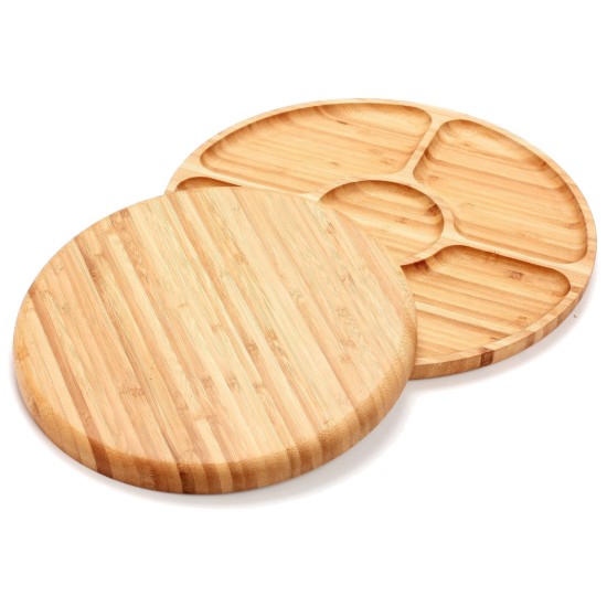Platter, bamboo wood, 28 cm - Zokura