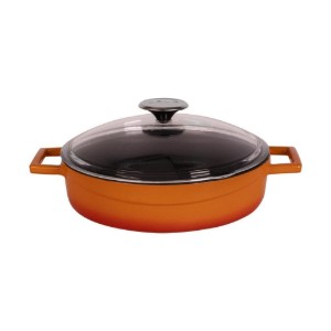 Lonac za umake, lijevano željezo, 24 cm, "Glaze", narančasta boja - marka LAVA