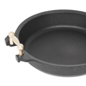 Padella per paella, 32 cm, alluminio, altezza 7 cm - AMT Gastroguss