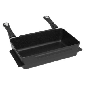 Teglia per arrosti, alluminio, 38 x 24 cm - AMT Gastroguss